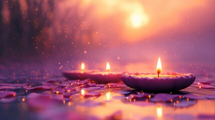Banner design for diwali festival and podium,Diwali light decoration candle with fireworks,Stage,Product display Showcase design sparkle background,Deepavali,Dipavali,3D podium illustration.