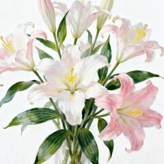 Fototapeta premium bouquet of lilies