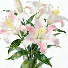 Fototapeta premium bouquet of lilies