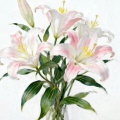 Fototapeta premium bouquet of lilies