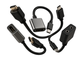 Connect multiple devices in your living room with versatile cable adapters.