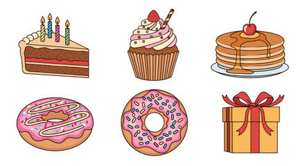 Sweet treats and gifts collection for celebration