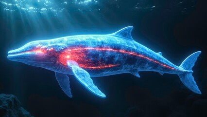 Technological display of dolphin organs