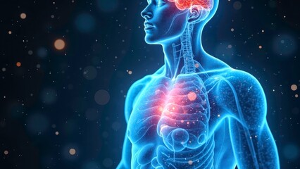 Technological display of human organs