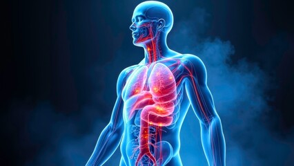 Technological display of human organs