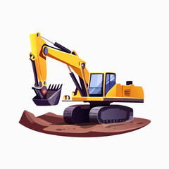Yellow Construction Excavator on Duty: The Mighty Machine Shaping the Future of Building, Engineering, and Industrial Progress Worldwide
