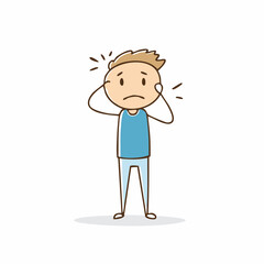 Smiling Cartoon Kid with Raised Arms: Representation of Joy, Playfulness, and the Pure Happiness Found in Everyday Childhood Moments

