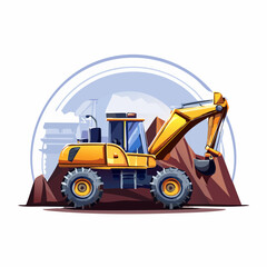 Yellow Construction Excavator on Duty: The Mighty Machine Shaping the Future of Building, Engineering, and Industrial Progress Worldwide
