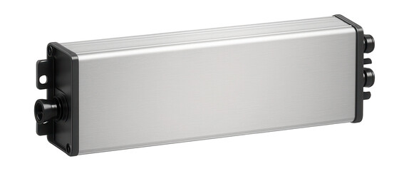 Slim LED driver with metal casing for home office lighting systems.