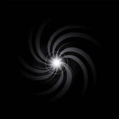 Golden sparkle  lights, flashing lights, light effects, sunlight lens flare, glowing ray beams, sparkling starsicon on black background.