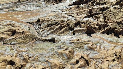 Aerial view of Danxia landform
