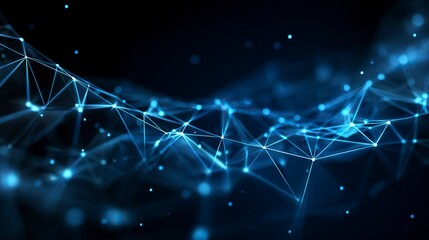 Stunning abstract background featuring vibrant, glowing low-poly polygonal shapes in a dynamic, modern digital art composition perfect for futuristic or tech-themed designs