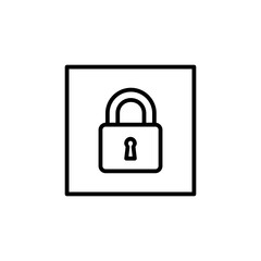 lock icon vector illustration