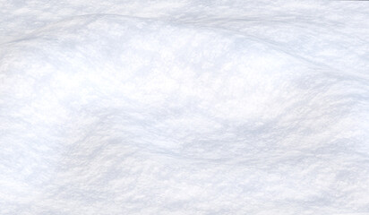 White fluffy snow surface texture with soft light and natural winter pattern for Christmas backgrounds, festive banners and seasonal design