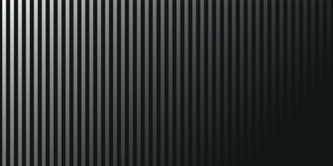 Obraz premium simple line halftone gradient texture. Fading vertical stripe gradation background. Repeating wide pattern backdrop. Vector