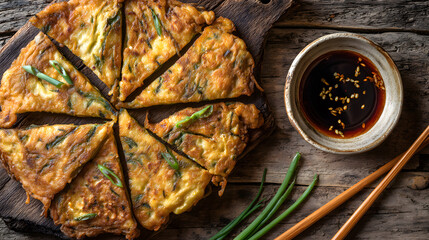 Close-up of Korean rice cakes in red chili sauce