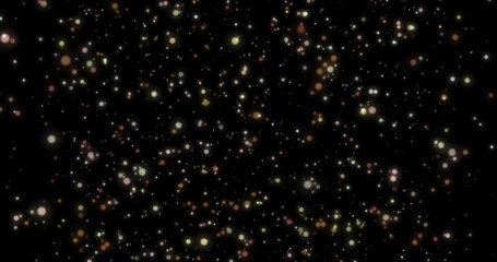 Glowing colorful dots on a black background, like stars or bokeh lights.
- Powered by Adobe