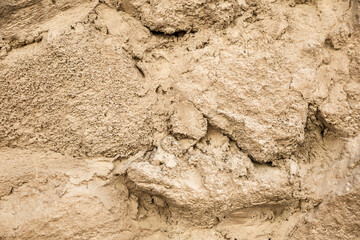 Texture background of yellow brown mountain range stone.