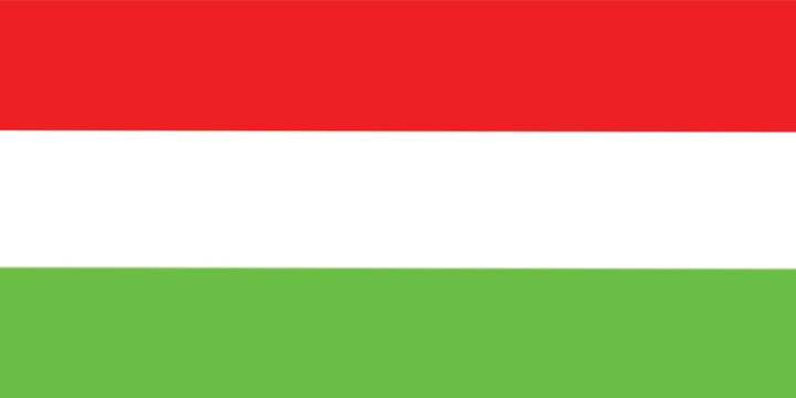 Red White Green Horizontal Stripes Minimalist Banner