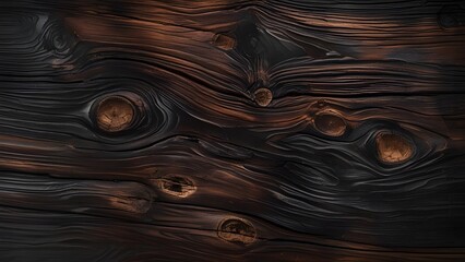 Wood texture background. A close up of a wooden surface with a dark brown color. 