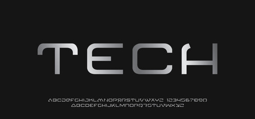 Futuristic  font squire industrial power energy  metallic display font featuring bold  perfect for innovative tech headlines, digital media, and branding projects