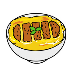 カツ丼_イラスト