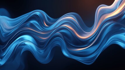 Absract Blue Smoke, Template, Pattern, Texture, Background, using generative ai