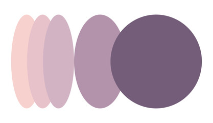 Modern Graphic with Gradually Changing Color Circles