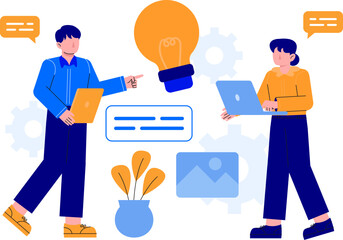 Creative Agency Team Working on Branding Ideas