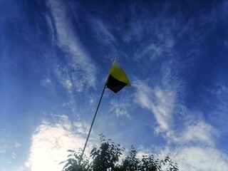 yellow and green flags