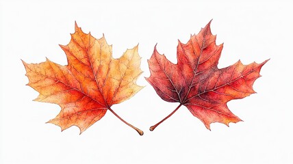 Fototapeta premium red maple leaf