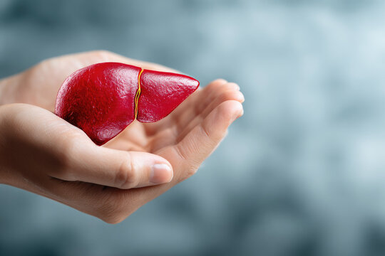 
Hand's holding liver, concept of liver and organ donation or charity, hospital, anatomy, diagnosis, cancer, disease donor support, health care of life and family, insurance background with copy space - Powered by Adobe