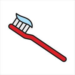 toothbrush icon vector design template