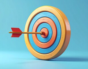 Colorful target with arrow (1)