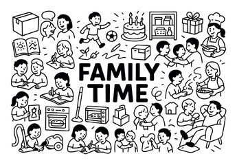 Family Time Doodle