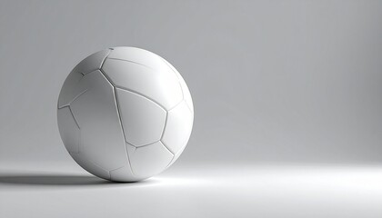 “White soccer ball with pentagonal and hexagonal panel pattern on gradient background