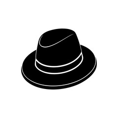 black hat isolated on white