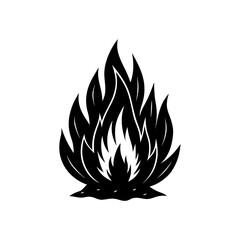 vector illustration of a fire