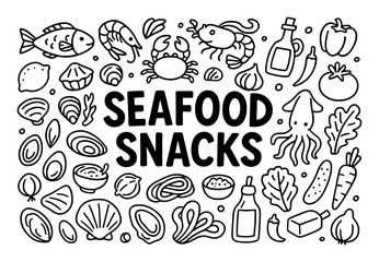 Seafood Snack Icons