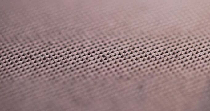 automotive part is a ceramic catalyst with a large number of holes for cleaning emissions after prolonged operation and the catalyst, close up