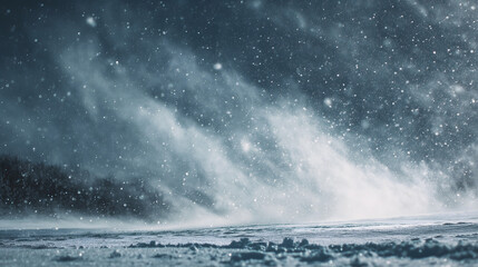 Blizzard Snow Landscape Background
