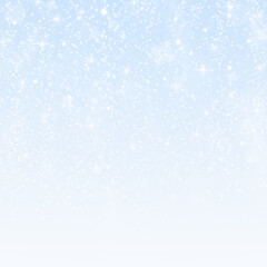 Falling snowflakes and icy sprays create a magical winter shimmer with festive light.