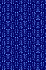 Captivating deep blue tribal pattern offers sophisticated elegance for modern design projects