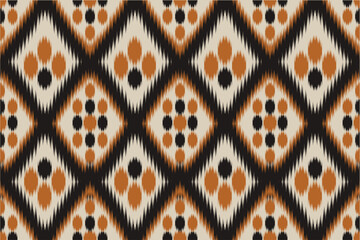 Ikat seamless pattern. Motif ethnic. abstract art print. ethnic ikat abstract art. Beautiful pattern. seamless fabric. Hand crafted drawing pattern. ikat design for fabric, wallpaper, clothing