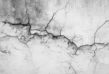 Obraz premium Cracked concrete wall texture with rough surface background