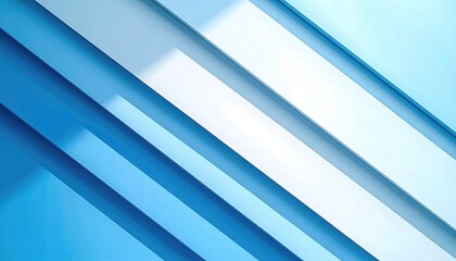 Obraz premium Abstract blue & white oblique lines pattern. Light streams across the angles for a clean, modern design effect