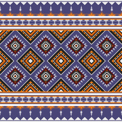 Colorful abstract geometric Ethnic pattern seamless.