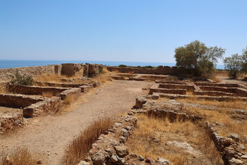 Ruine des venezianischen Kastell SELINO in Paleochora auf Kreta
