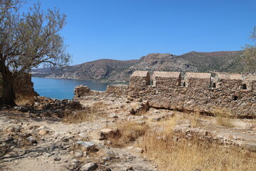 Ruine des venezianischen Kastell SELINO in Paleochora auf Kreta