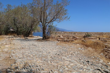 Ruine des venezianischen Kastell SELINO in Paleochora auf Kreta
